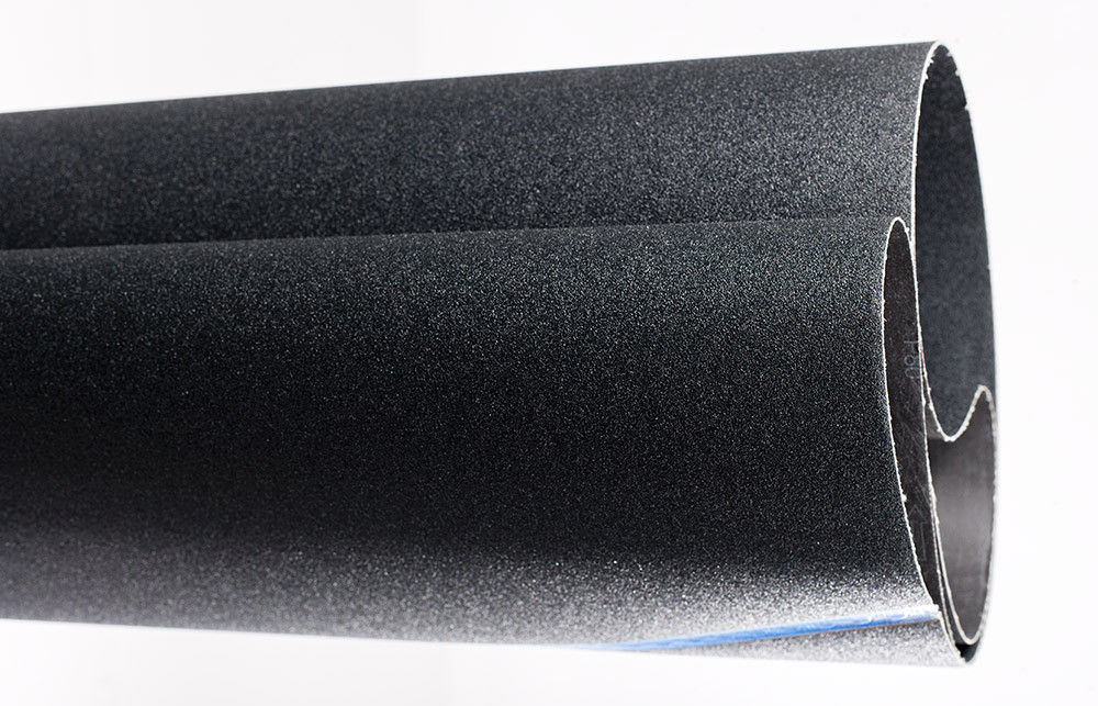 WEEM® 220-Grit Silicon Carbide Sanding Belts. Antistatische glasvezel achtergrond voor MDF/OSB houtwerk.